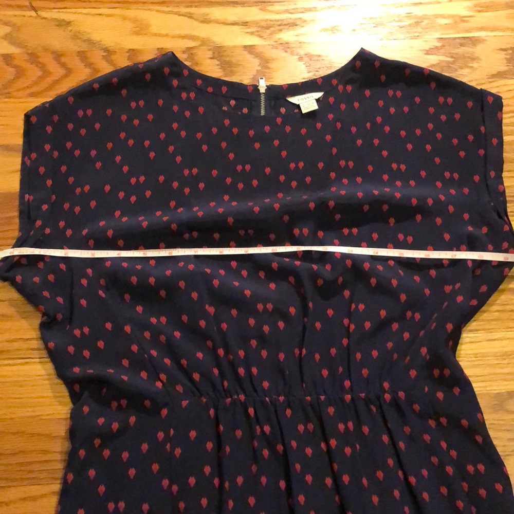 Silk Dress With Heart Pattern By Fossil View 6